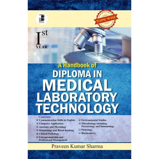 A HANDBOOK OF DIPLOMA IN MEDICAL LABORATORY TECHNOLOGY-I YEAR